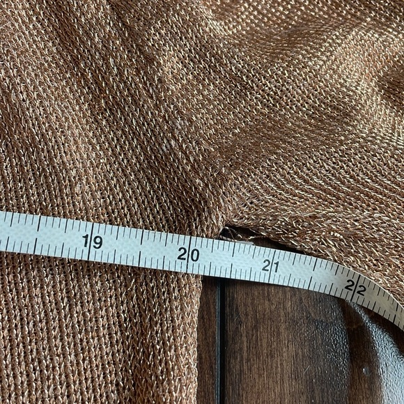 Lovers & Friends Nayelli off the shoulder Top Long sleeved Cropped Metallic XL - Picture 5 of 12